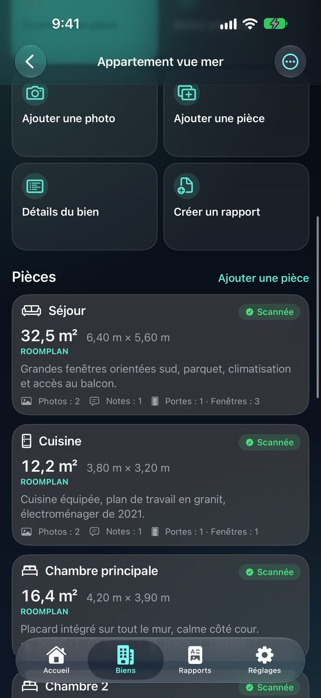 Documentez chaque pièce — Scans, notes et photos, pièce par pièce